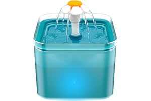 Cat Water Fountain: Cat Fountain - Dog Water Fountain - Water Fountain Indoor Cat - Pet Water Fountain - 2L Pet Fountain - Ca