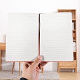 Lefute A5 PU Leather Notebook Pink 200 Pages 80gsm Elastic Closure Pen Loop view 6