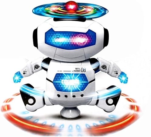 Amazon Karidaonline電子360 ボディspinning踊るロボットおもちゃ子供 男の子と女の子 コマ ベーゴマ おもちゃ