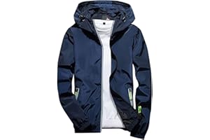 Brnmxoke Men's Hoodies Zip Up Lightweight Casual Sweatshirts Jackets Long Sleeve Sport Outdoor Pockets Hoodie Trendy Clothes