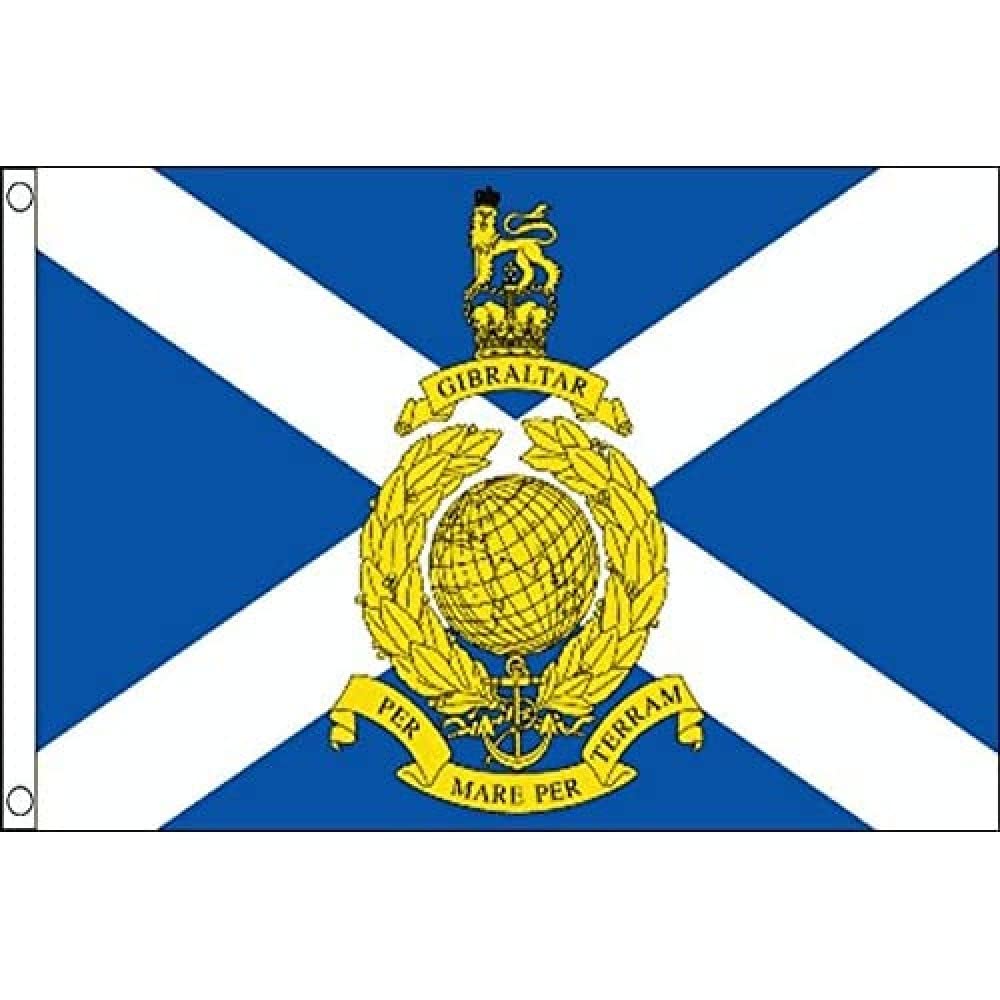 AZ FLAG - Royal Marines Reserve Of Scotland Flag - 3x5 Ft - 100D Polyester Scottish Rmr Banner with Two Metal Grommets - Fade Resistant - Vivid Colors - 3' x 5' Feet - 150x90 Cm
