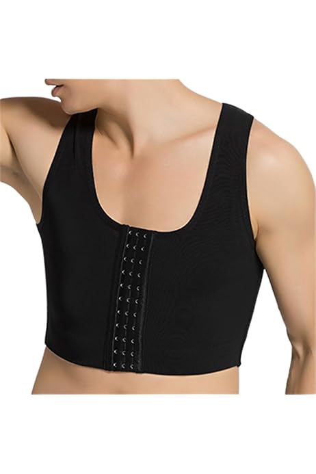 Débardeur Compression Homme Pour Gynécomastie - Cache Seins, Aplatit Ventre - Shapewear Discret Et Confortable