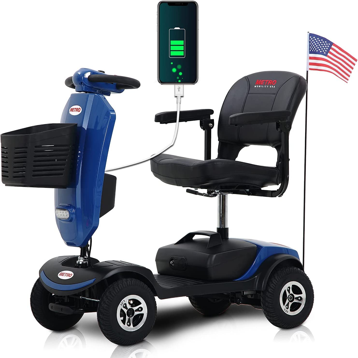 Metro Mobility 4 Wheel Powered Mobility Scooter for