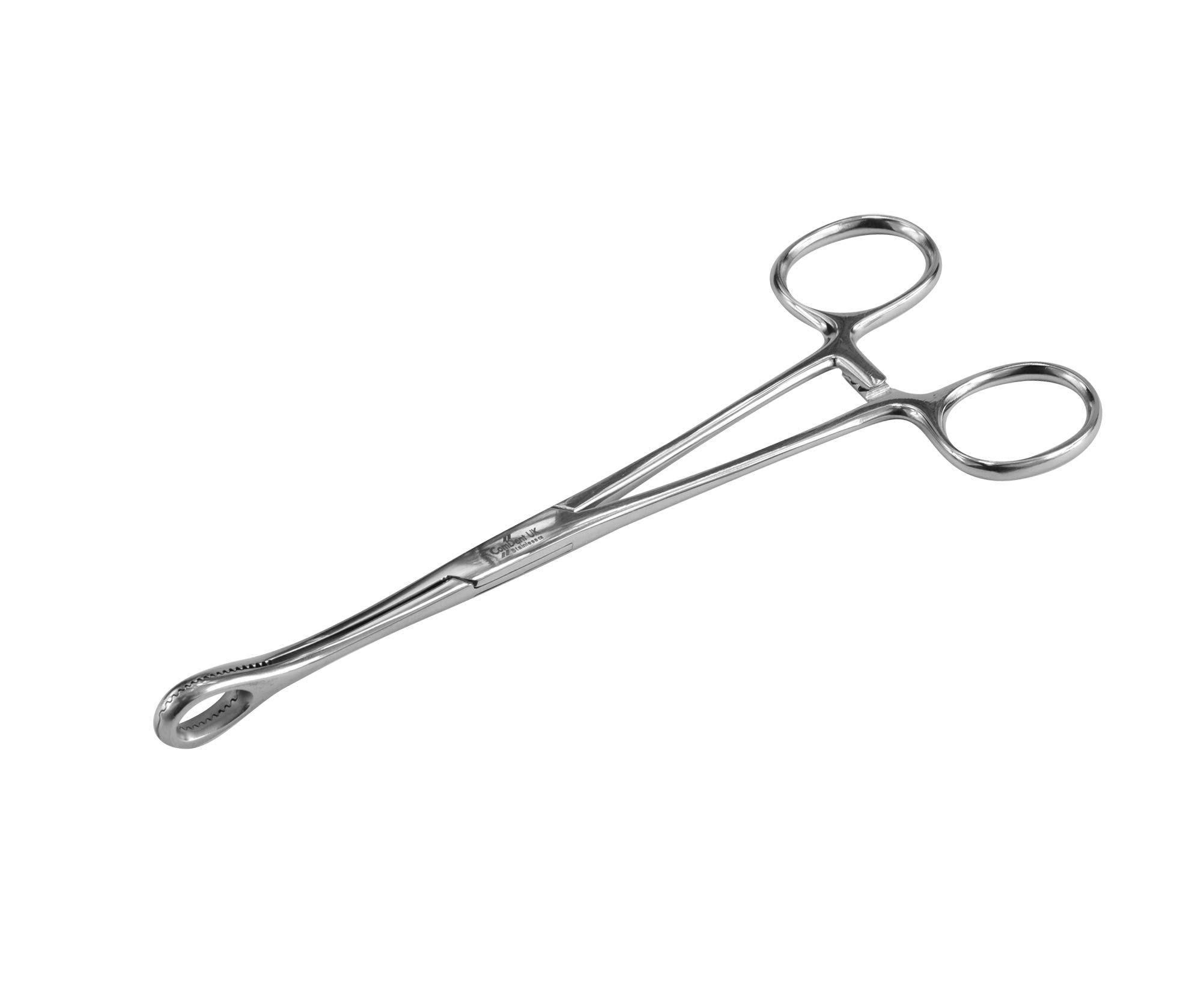 BEAUTY PLUS Oval End Ear Nose Body Piercing Holders Forceps with or Without Slots 15cm or 18cm Profession Body Piercing Clamps (15cm Oval Regular)