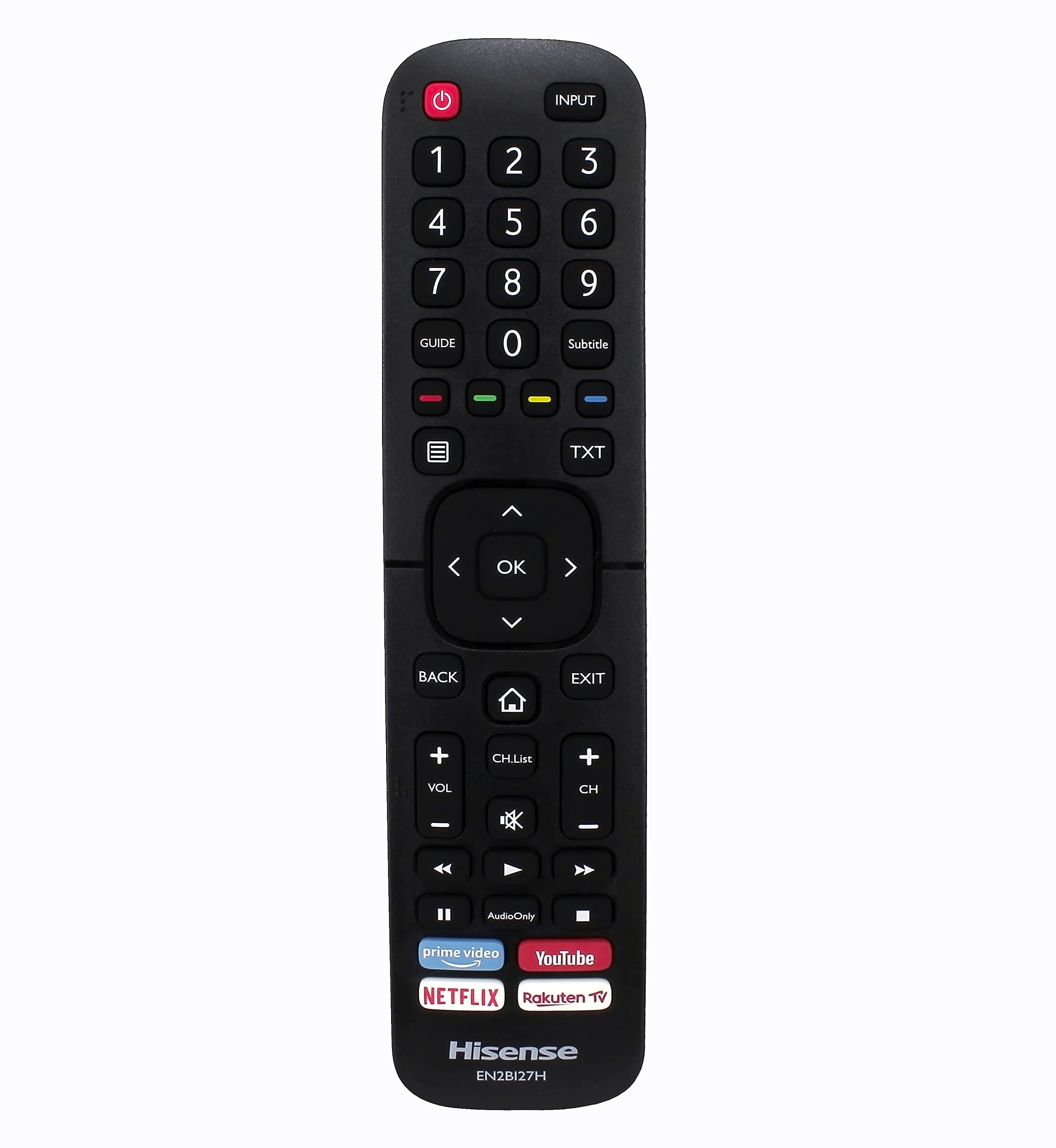 121AV EN2BI27H Replacement Remote Control for Hisense 4K UHD TVs H50B7100 H50B7100 H50B7300 H50B7500 H50B7500UK H50BE7200 H50BE7400