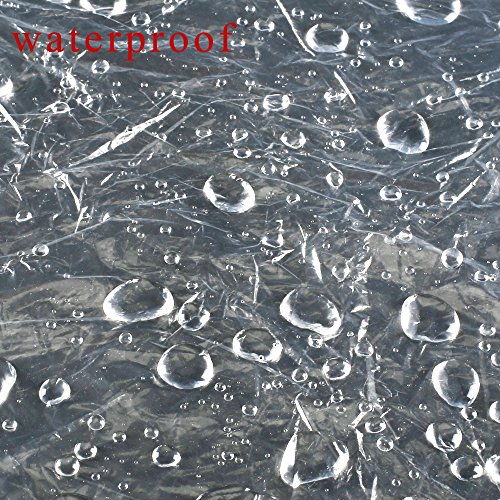 Anpatio 6pcs Emergency Disposable Rain Poncho with Drawstring Hood Portable Lightweight Waterproof Raincoat for Adult Men Women Travel Hiking Outdoors Sports Water Park Clear