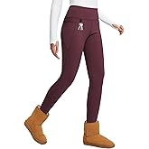 baleaf Women's Thick Fleece Lined Winter Leggings Thermal Warm Pants Water Resistant Hiking High Waisted