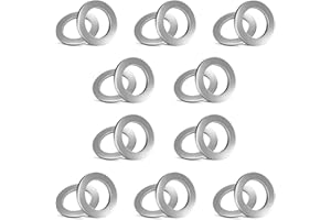 CouTunp 20PCS Oil Drain Plug Gasket Washer Crush Seal, 14mm Aluminum Engine Oil Drain Plug Washer, Drain Plug Crush Washer Co