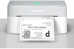 MUNBYN RW403B Bluetooth Thermal Label Printer, Wireless 4x6 Shipping Label Printer for Small Business, Compatible with Androi
