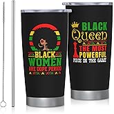 FUWERMON African American Black Gifts for Women, Gifts for Black Women Tumbler 20oz Stainless Steel, Inspirational Gift for Woman Birthday Mothers Day Juneteenth