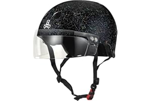 Triple Eight The Certified Sweatsaver Helmet with Visor for Roller Derby, Skateboarding and BMX