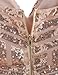ROMWE Women's Sequin V-Neck Spaghetti Strap Bodycon Cocktail Dress