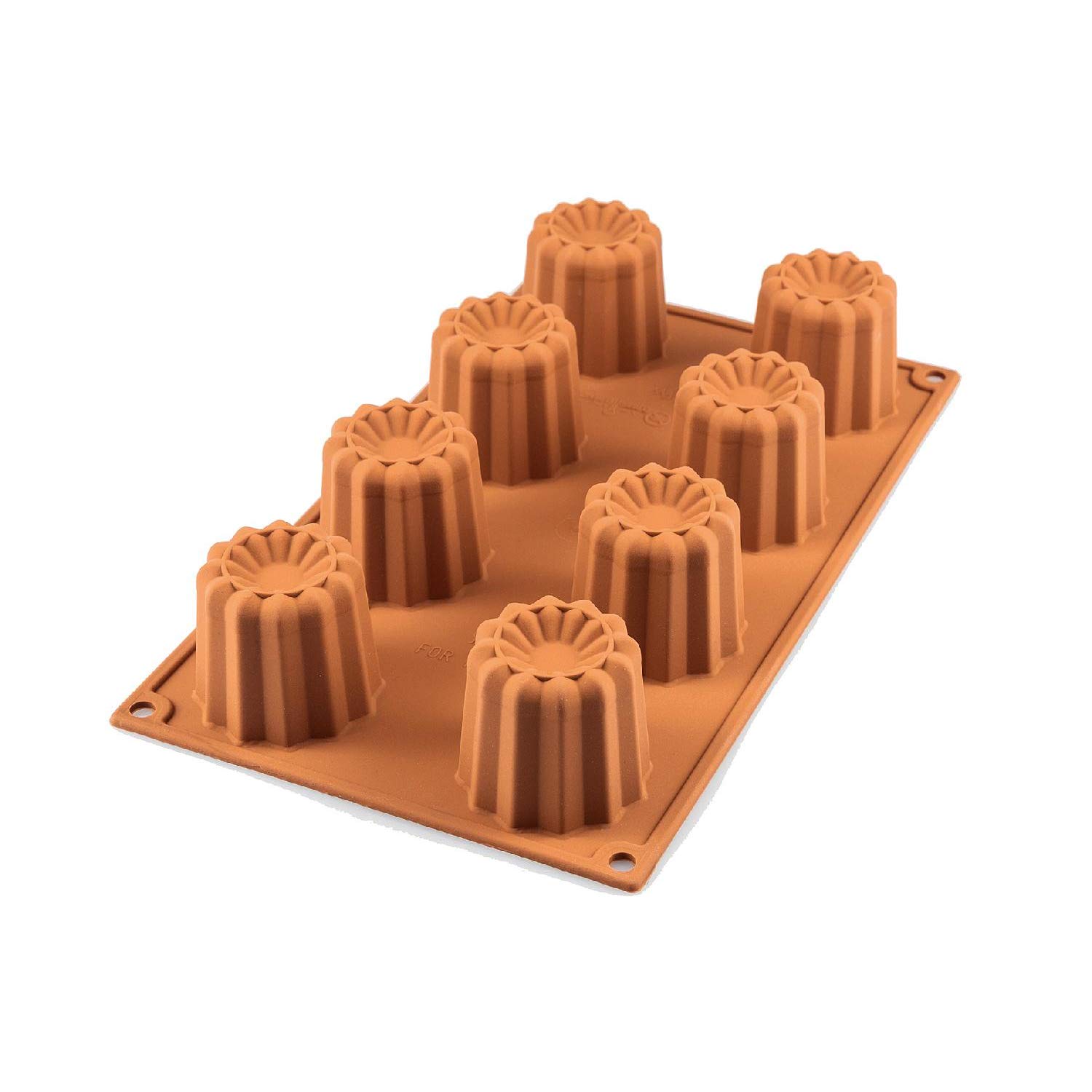 Silikomart | SF050 Silicone Mould for BORDELAIS Monoportions, Non-Stick, 9 Cavities, Pack of 1 Cake Mould, Ø 55 h 50 mm, Made in Italy