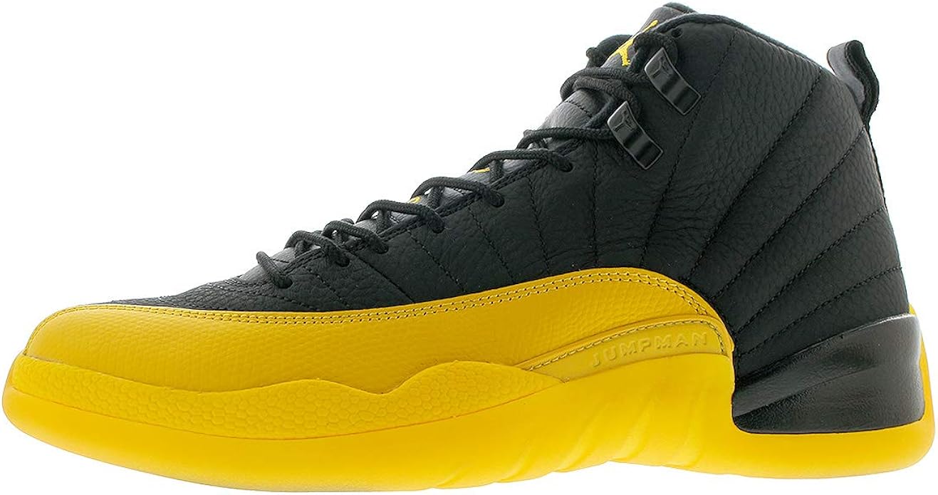 retro 12 black and gold