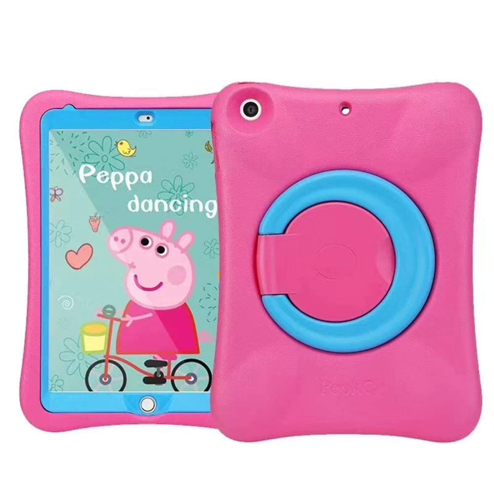 iPad 10.2 2019/2020 Case for Kids,Heavy Duty/Shockproof/Drop Proof with Kickstand Tablets Kids Friendly Protective Cover for iPad 10.2-inch 2019 Released 7th /2020 Released 8th Generation (Rose)