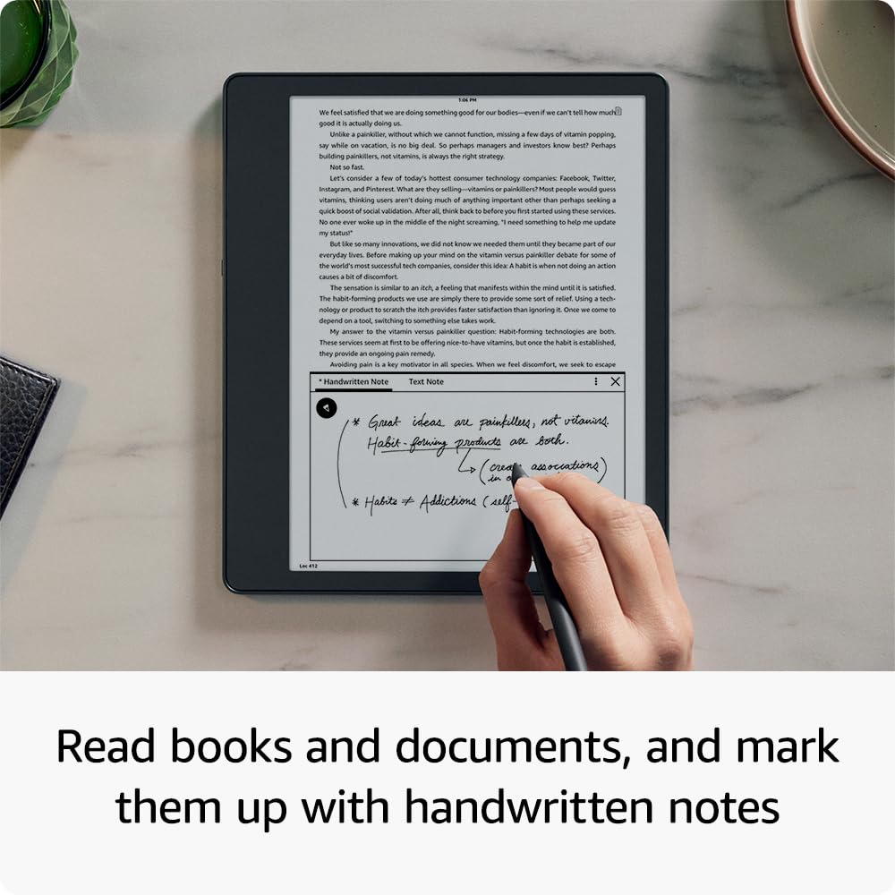 Like-New Amazon Kindle Scribe (64 GB) the first Kindle and digital notebook, all in one, with a 10.2” 300 ppi Paperwhite display, includes Premium Pen
