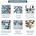 HUE DECORATION 6 Sheet Modern Peel and Stick Backsplash for Kitchen Decorative Self Adhesive Backsplash Tiles Stick on Backsplash Tiles for Kitchen 10