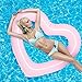 Jellydog Toy Heart Pool Float, Inflatable Swimming Ring, Sweet Love Tube Float, Summer Swim Pool,Girls Beach Toy, Water Fun Party Toy for Adult