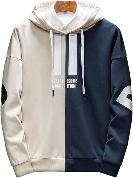 Amazon Lingew メンズ トレーナー パーカー 長袖 無地 原宿風 トップス おしゃれ 大きいサイズ カットソー ジャージ ゆったり カジュアル プルオーバー トレーナー パーカー 通販