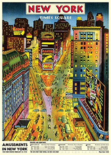 Cavallini & Co. New York Times Square Decorative Paper Sheet 20" x 28"