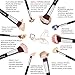 Qivange Makeup Brushes Synthetic Powder Foundation Eyeshadow Lip Kabuki Brush Set with Pouch