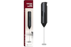 Tomentific Powerful Milk Frother Handheld Battery Operated Electric Foam Maker,- Electric Whisk Foam Maker for Coffee, Lattes