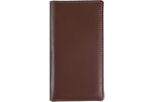 IKEPOD Leather Checkbook Cover for Men Women RFID Blocking by GNEGNI