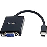 StarTech.com Mini DisplayPort to VGA Adapter, Active mDP to VGA Converter, Mini DisplayPort or TB2 Computer to VGA Monitor