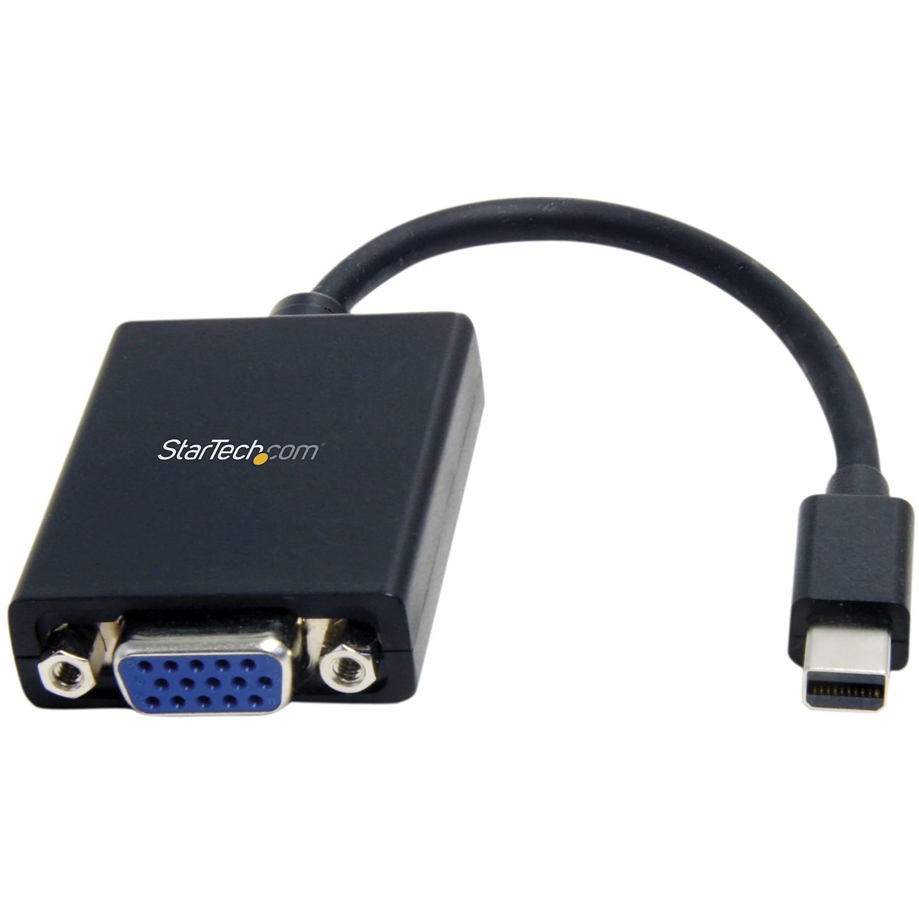 StarTech.com Mini DisplayPort to VGA Adapter, Active mDP to VGA Converter, Mini DisplayPort or TB2 Computer to VGA Monitor
