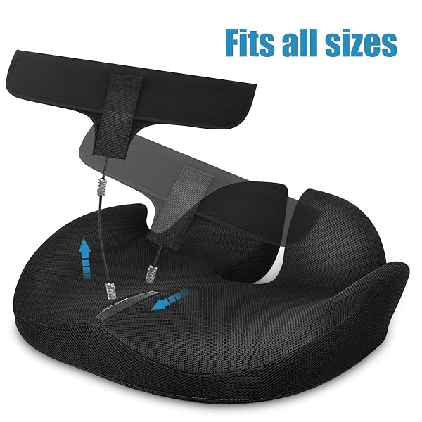 PREGNANCY CAR SEAT CUSHION FOR PREGNANT DRIVERS AND PASSENGERS – PATENT PENDING – NHTSA RECOMMENDED – PREVENT COMPRESSION OF BELLY – EASY TO SET UP – MEMORY FOAM FOR SCIATICA, HIP, COCCYX PAIN RELIEF