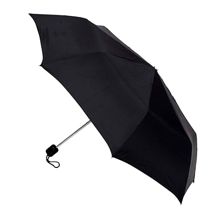 Fabric 3 Fold Umbrella (Black)