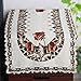 Luxury Cutwork Handmade Embroidery Floral Jacquard Table Cloths Cover Rectangular 59 x 86 inch Approx
