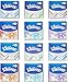 Kleenex Facial Cube Tissues, Thick and Absorbent, White Tissues, Variety of Assorted Colors and Designs, 80 Count (Pack of 12)