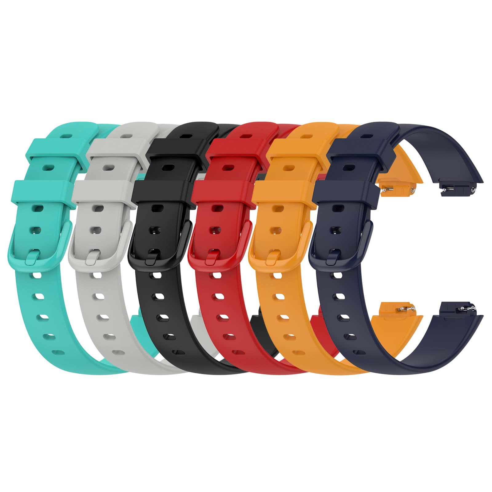 Chofit (6-Pack Straps Compatible with Fitbit Inspire 3 Strap, Replacement Soft Silicone Sport Bands Wristband Bracelet for Inspire 3 Activity Tracker, Large/Small (Small, 6B)