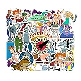 Philip J.Fry Futurama Cartoon Waterproof Laptop Stickers Waterproof Skateboard Snowboard Car Bicycle Luggage Decal 50pcs Pack (Futurama)