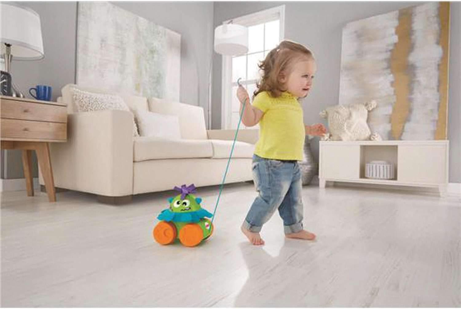 fisher price walk and whirl monster