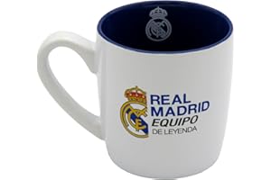 CYPBRANDS CyP Brands - Real Madrid Mug Ceramic Tableware Breakfast Original Mugs White Official Product