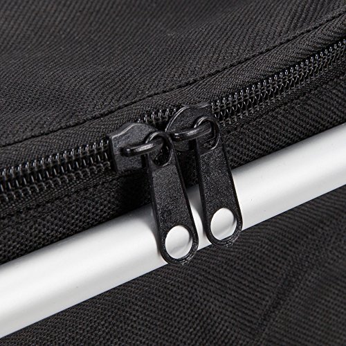 GGK-Outdoor-Folding -Waterproof -Picnic Ice Bag Insulated Picnic Basket - Strong Aluminum Frame (Black)