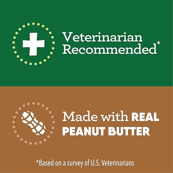 GREENIES PILL POCKETS TREATS FOR DOGS PEANUT BUTTER – TABLET SIZE 3.2 OZ. 30 TREATS