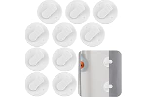 ASWEWAMT 10 Pcs Shower Curtain Clips Self Adhesive Shower Curtain Clips Windproof Splash Clips Protect Clamp Clips Bathroom Curtain Weight Clip for Home