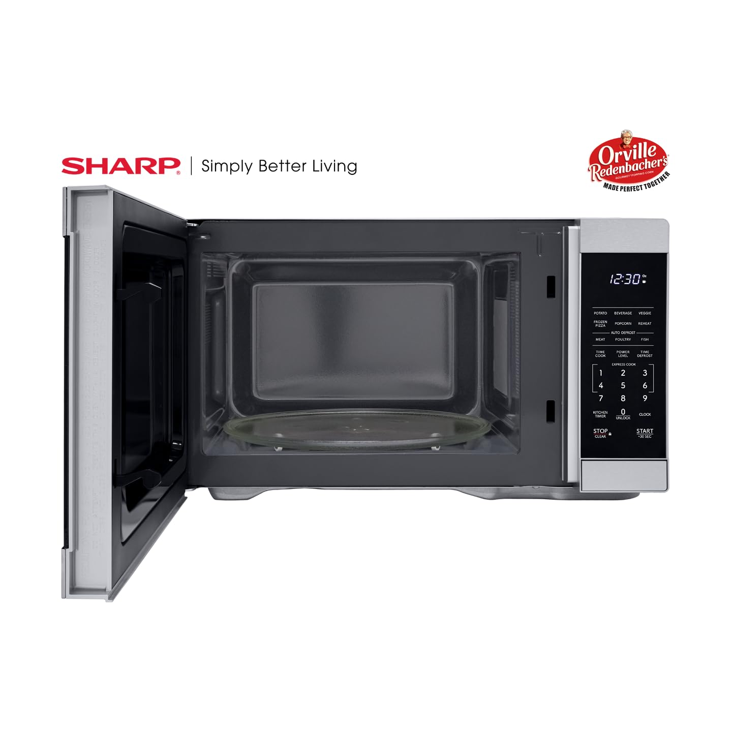 SHARP Countertop Microwave Oven with Removable 12.4