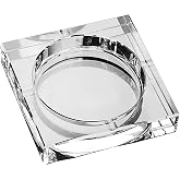 Amlong Crystal Large Square Crystal Ashtray with Gift Box, 6 x 6 inch (150mm X150mm), Clear