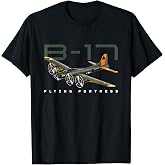 Flying Fortress B-17 World War II Classic Warbird Airplane T-Shirt