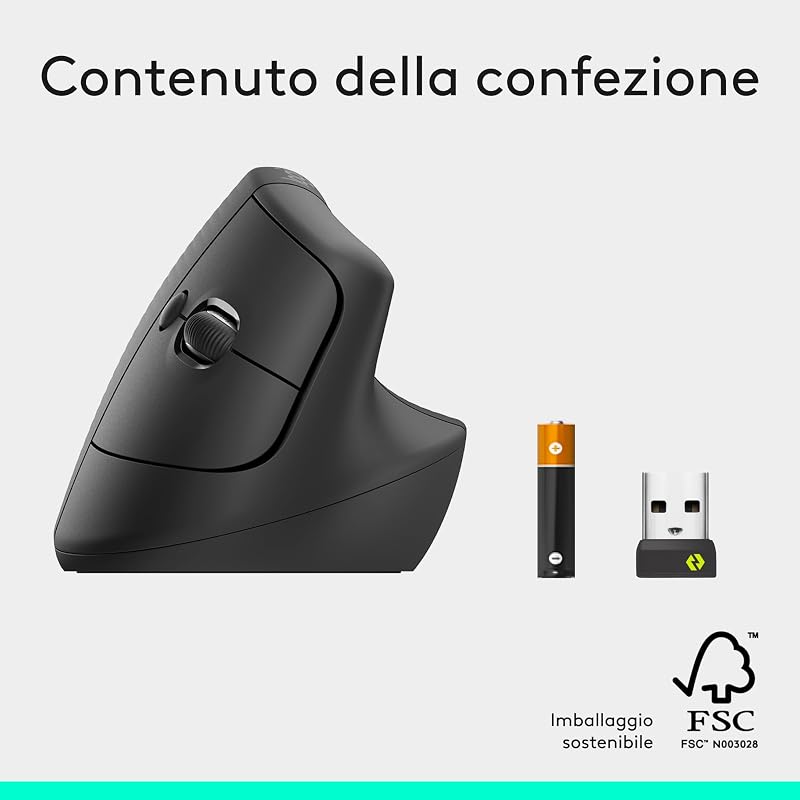 Lift Mouse Ergonomico Verticale