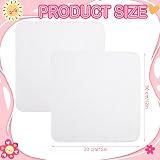 Lanjue 24 Pcs Muslin Face Cloths 12 x 12 Inch Cotton Reusable Towels view 2