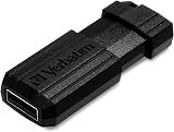 Verbatim PinStripe 32GB USB 2.0 Flash Drive Black Sliding Mechanism view 8