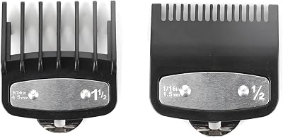 JOYVOX 2 Pcs Clipper Guards for Wahl Clippers 0.5 and 1.5 Sizes