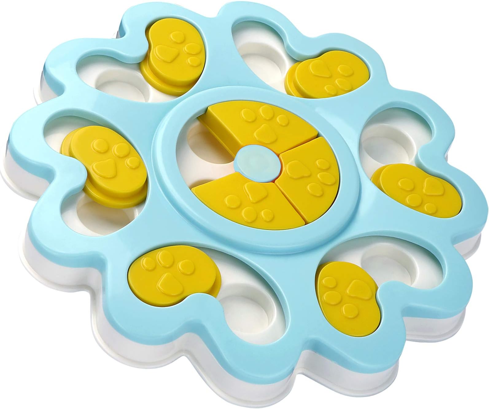LC-dolida Puppy Treat Dispenser Dog Toys-Plastic Dog Food Puzzle Toys Bowl with Non-Slip/Increase Iq/Interactive Slow Dispensing Feeding Pet Dog Training Games Feeder for Mini Dog Puppies