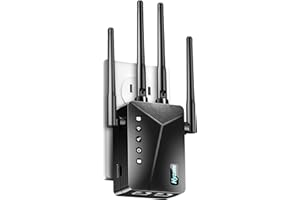 HYZOM WiFi Extender Internet Booster and Signal Amplifier up to 9882 sq.ft - 4X Faster Long Range Coverage Wi-Fi Repeater for Home - with Ethernet Port & AP Mode, Support 40 Devices