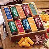 10-Piece Taste Tempting Cheese & Sausage Gift Box from Wisconsin Cheeseman